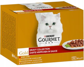 Gourmet Gold v omáčke 24 x 85 g kúskov v omáčke